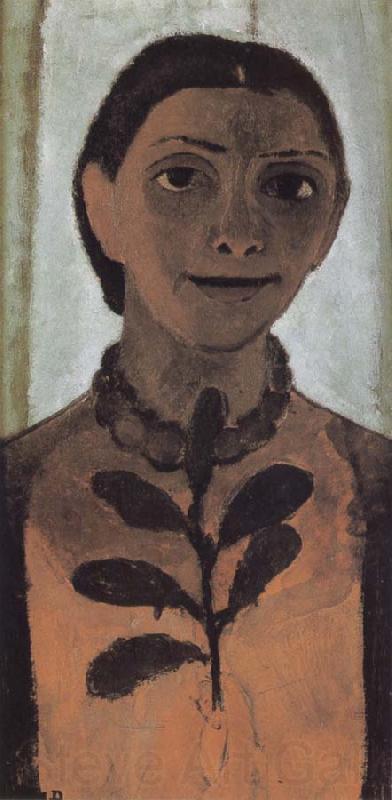 Paula Modersohn-Becker Self-portrait with Amber Necklace France oil painting art